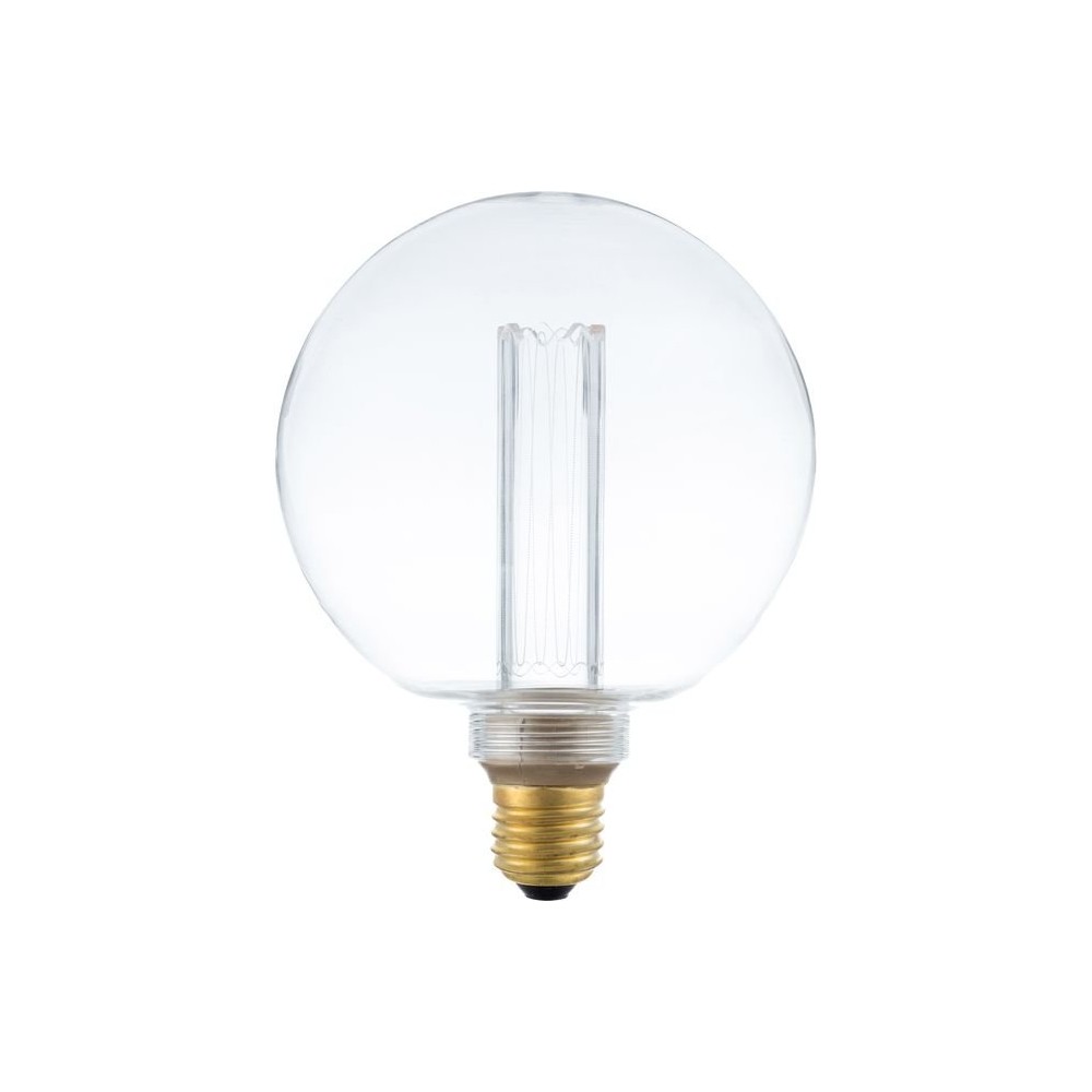 E27 3,5w Dæmpbar Led Pære   G125, Vintage Globe, 2000k, Klart Glas   Dæmpbar : Dæmpbar, Kulør : Ekstra Varm fra Spl