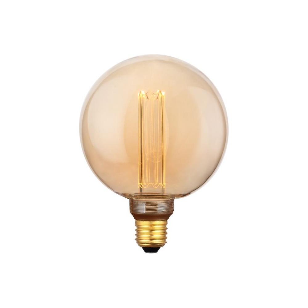 E27 3,5w Dæmpbar Led Vintage Pære   G125, 1800k, Guld Glas, 120lm   Dæmpbar : Dæmpbar, Kulør : Ekstra Varm fra Spl