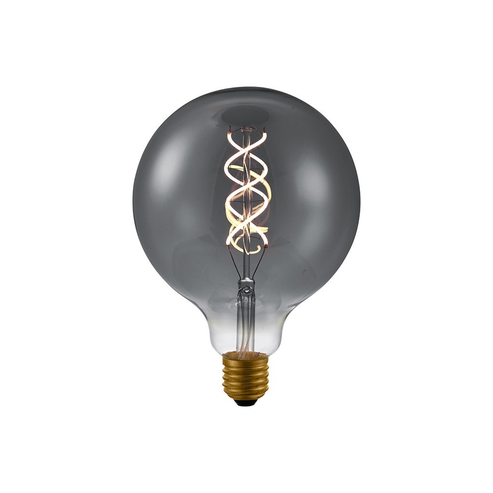E27 5w Dæmpbar Led Pære G125, Double Helix Filament, Røgfarvet Glas, 2200k Dæmpbar : Dæmpbar, Kulør : Ekstra Varm fra Spl