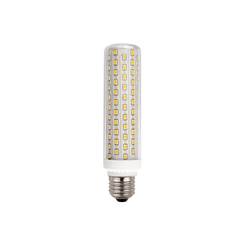 E27 15w Dæmpbar Led Rørpære 14,9cm, 2100lm, Klar Glas Dæmpbar : Dæmpbar, Kulør : Varm fra Spl