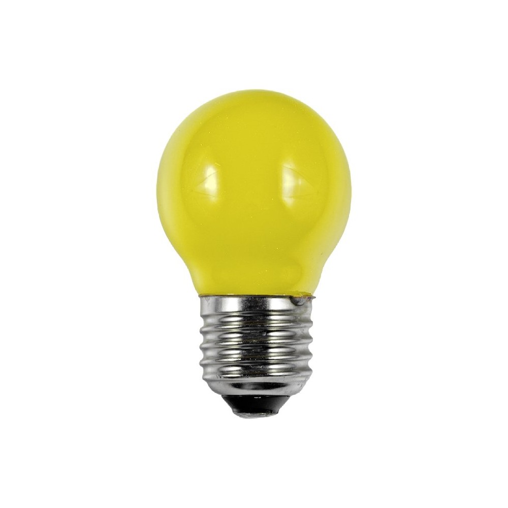 E27 1w Led Kronepære G45, Gul, Filament, Party Colour Premium fra Spl
