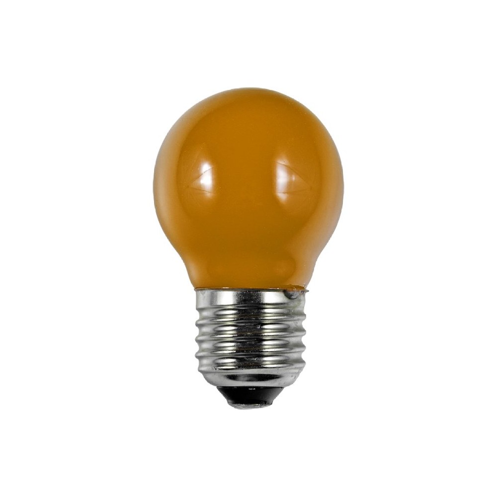 E27 1w Led Kronepære   G45, Orange, Party Colour Premium fra Spl