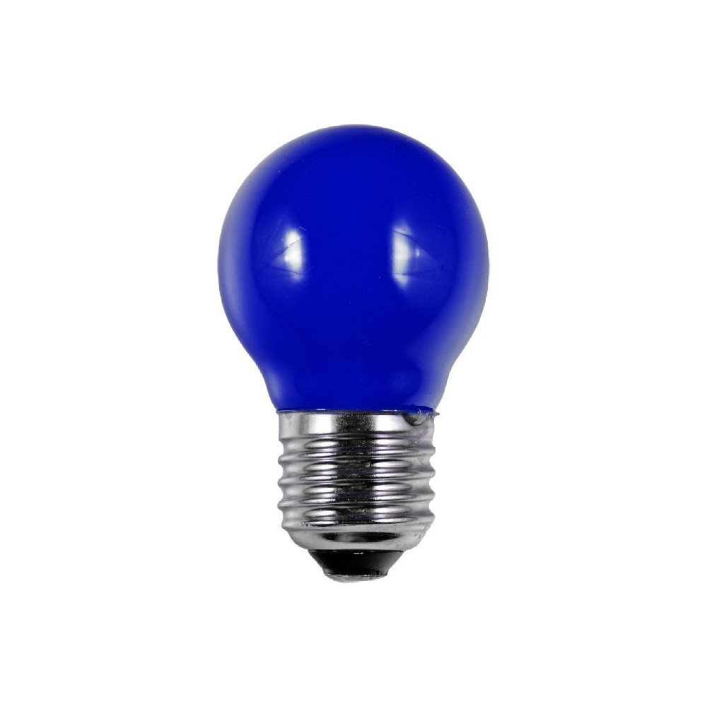 E27 1w Led Kronepære Blå, G45 Filament, Party Colour Premium fra Spl