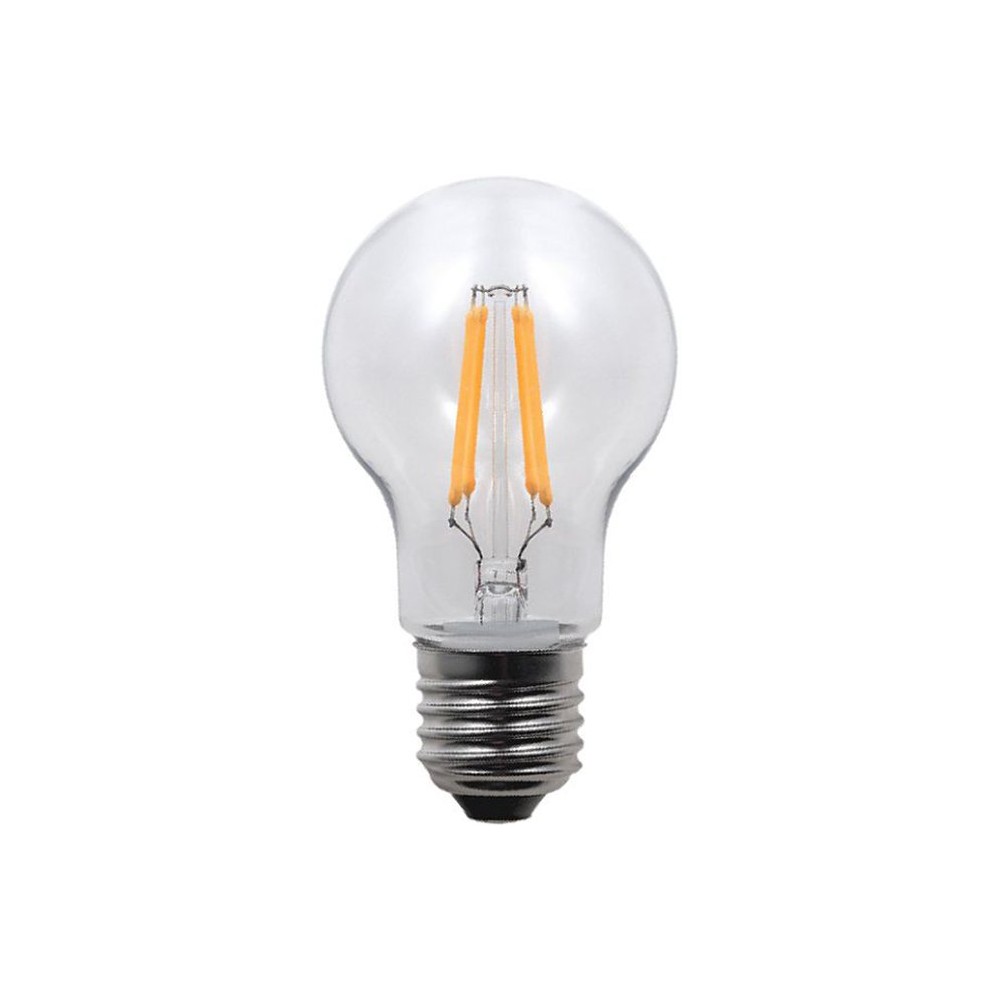 E27 3,5w Led Filament Pære A55, 320lm, Brudsikker Polycarbonat, Klar, Varm Hvid Kulør : Varm fra Spl