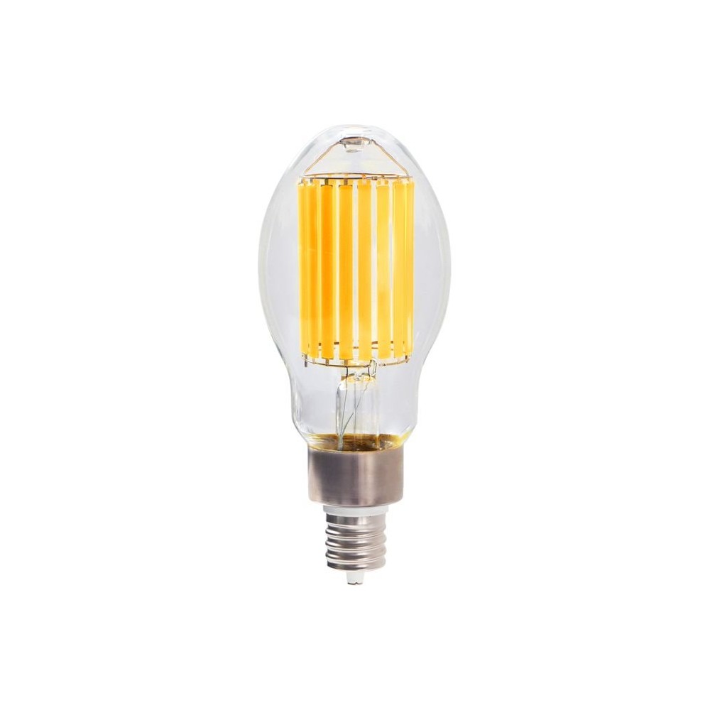 E40 85w Ed120 Led Pære   15300lm, 120 277v, Klar Glas, Varm Hvid   Kulør : Varm fra Spl