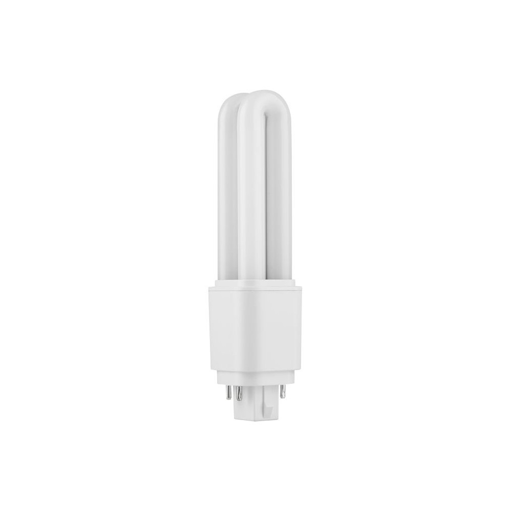 14,3cm   6w G24q Led Pære   850lm, 4 Pin, Opal Glas, 3000k   Kulør : Varm fra Spl