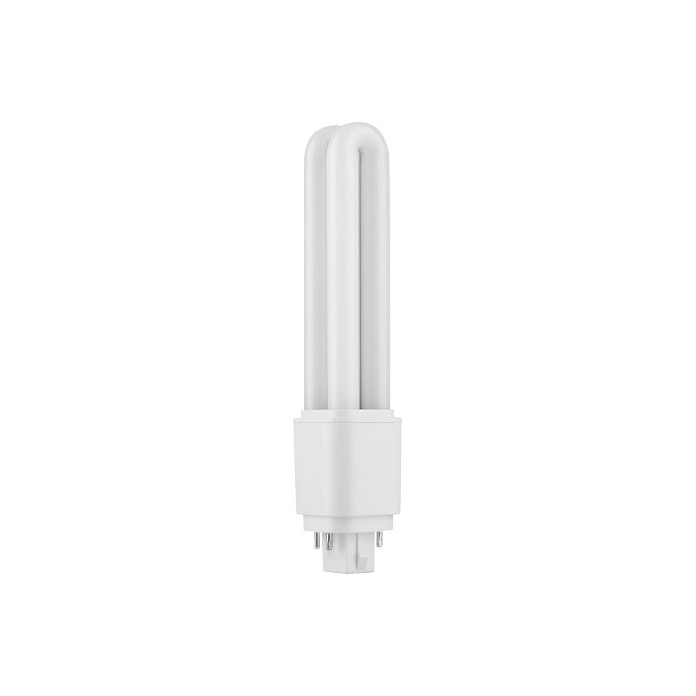 16,8cm   9w G24q Led Pære   1280lm, 4 Pin, Opal Glas, 3000k   Kulør : Varm fra Spl