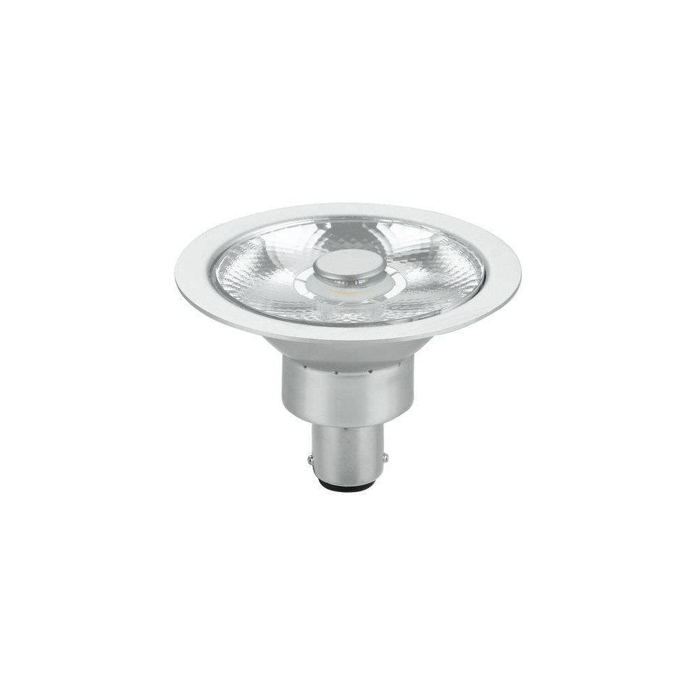 Ba15d Ar70 8w Led Pære, 12v   10°, 480lm, Dæmpbar, 2700k, Grå Finish   Dæmpbar : Dæmpbar, Kulør : Varm fra Spl