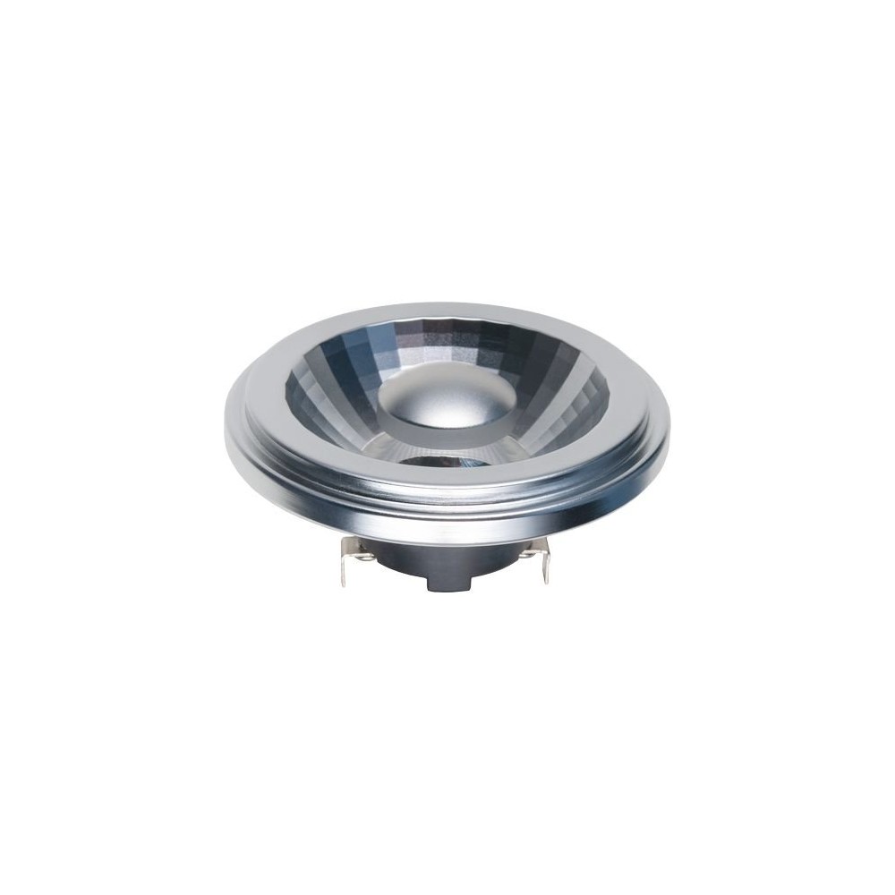 G53 Ar111 15w Dæmpbar Led Pære, 12v   1080lm, 35°, 2700k, Grå Finish   Dæmpbar : Dæmpbar, Kulør : Varm fra Spl