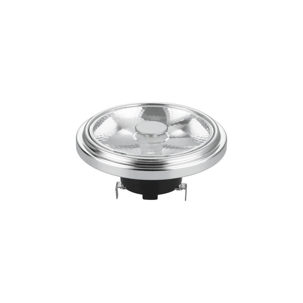 G53 Ar111 12w Led Pære, 12v   10°, Dæmpbar, 2700k, Grå, Ac Dc   Dæmpbar : Dæmpbar, Kulør : Varm fra Spl