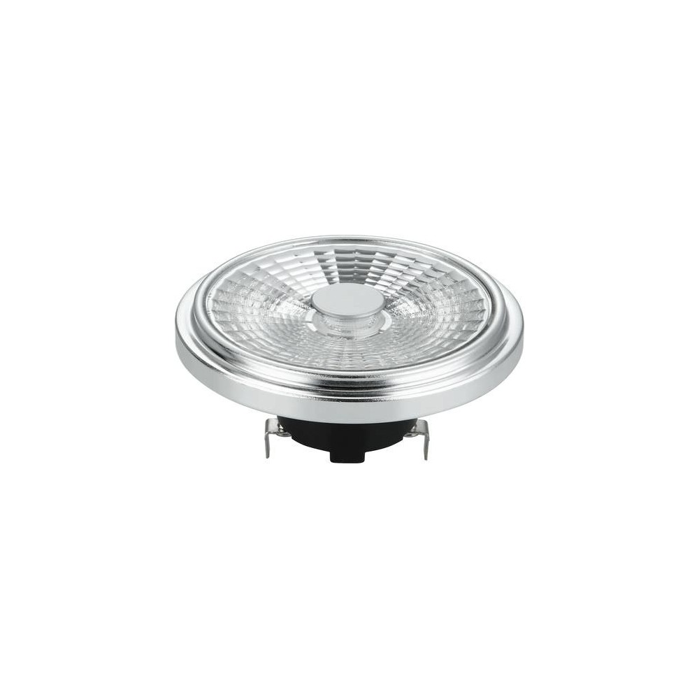 G53 Ar111 12w Led Pære, 12v   1000lm, 30°, Dæmpbar, 2700k, Grå   Dæmpbar : Dæmpbar, Kulør : Varm fra Spl
