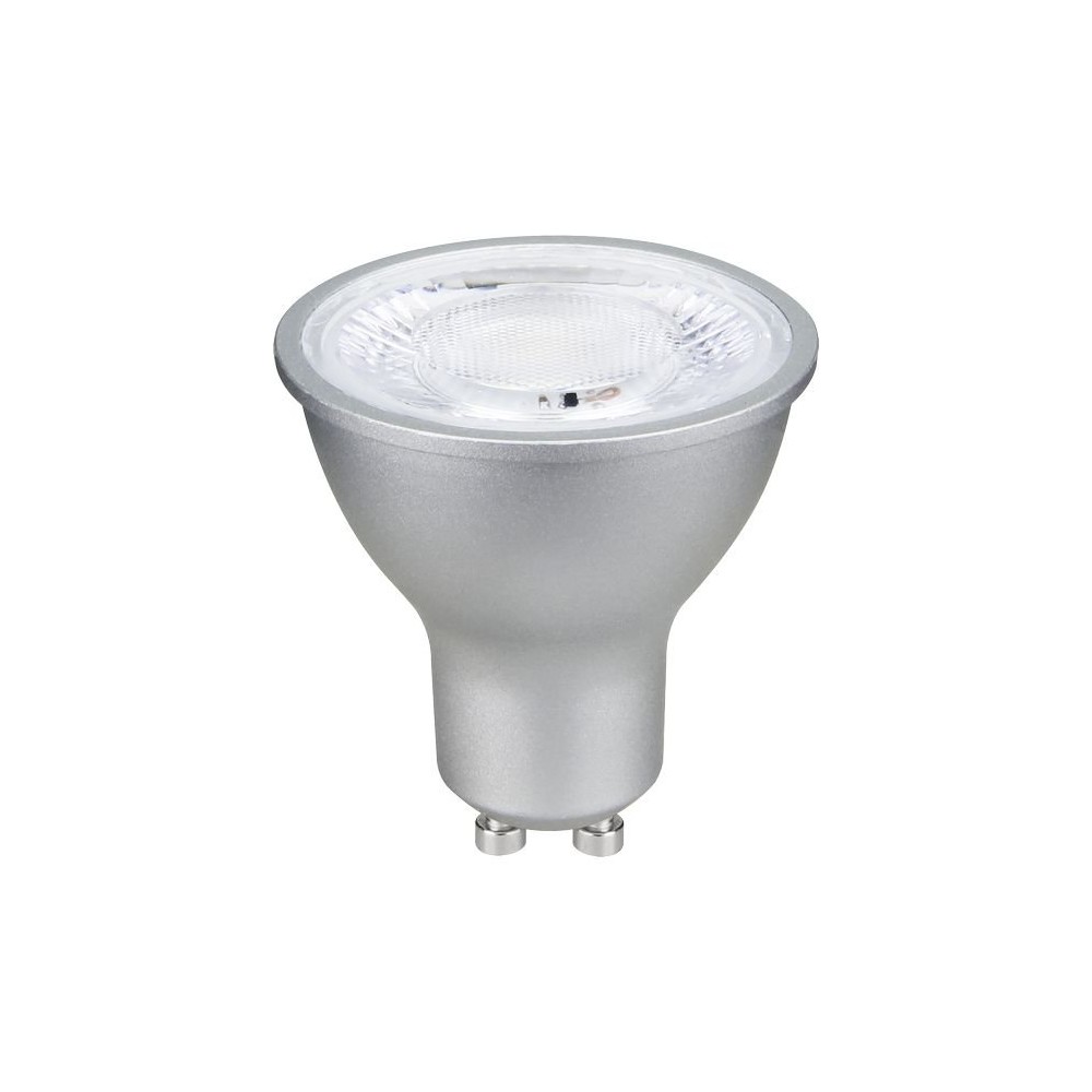 Gu10 6w Dæmpbar Led Pære   500lm, 2200k, 40°, Sølv Finish   Dæmpbar : Dæmpbar, Kulør : Ekstra Varm fra Spl