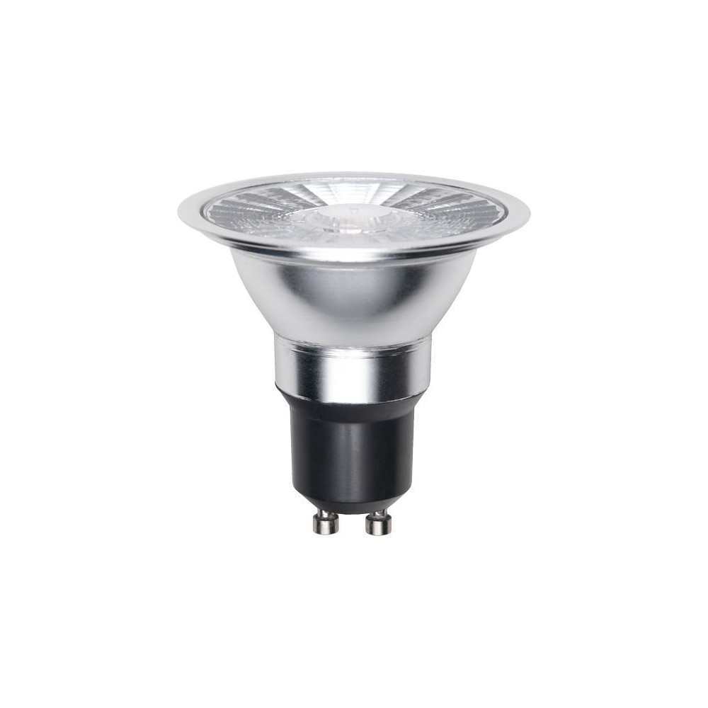 Gu10 Es63 8w Dæmpbar Led Pære   510lm, 2700k, 38 Grader, Klar Glas   Dæmpbar : Dæmpbar, Kulør : Varm fra Spl