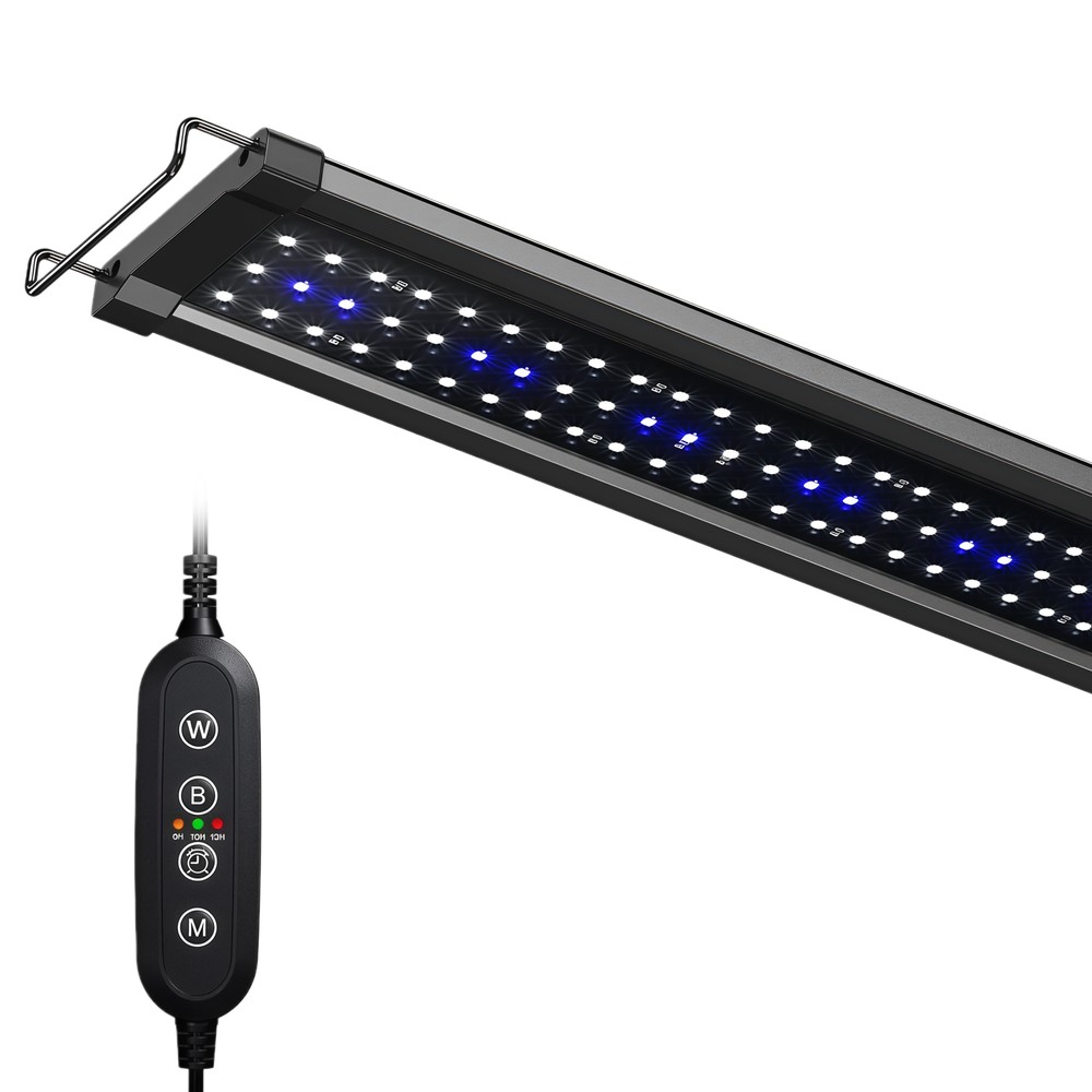 60 80 Cm Akvarie Armatur 18w Led, Hvid Blå, Justerbar fra Ledlife