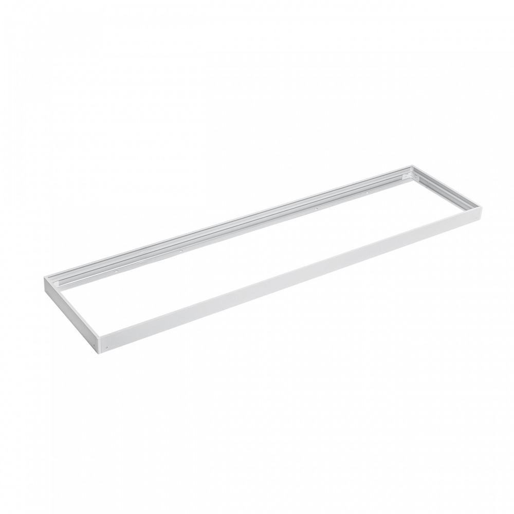30x1200 Ramme Til Led Panel   Hvid, Højde 6,5cm, Til Direkte Montering På Loft fra Spectrum