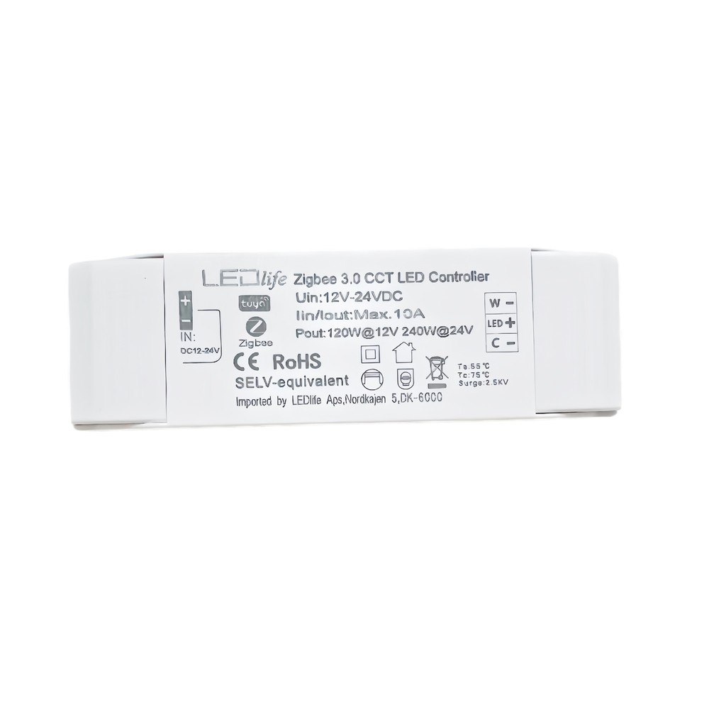 Zigbee Cct Controller   Hue Kompatibel, 12v (120w), 24v (240w) fra Ledlife