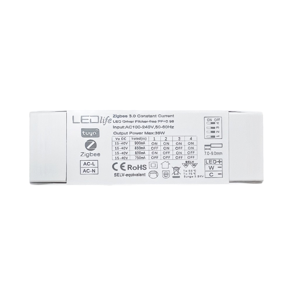 36w 750 900ma Cct Driver Til Led Panel 15 40v, Zigbee, Hue Kompatibel, Cct Justerbar fra Ledlife