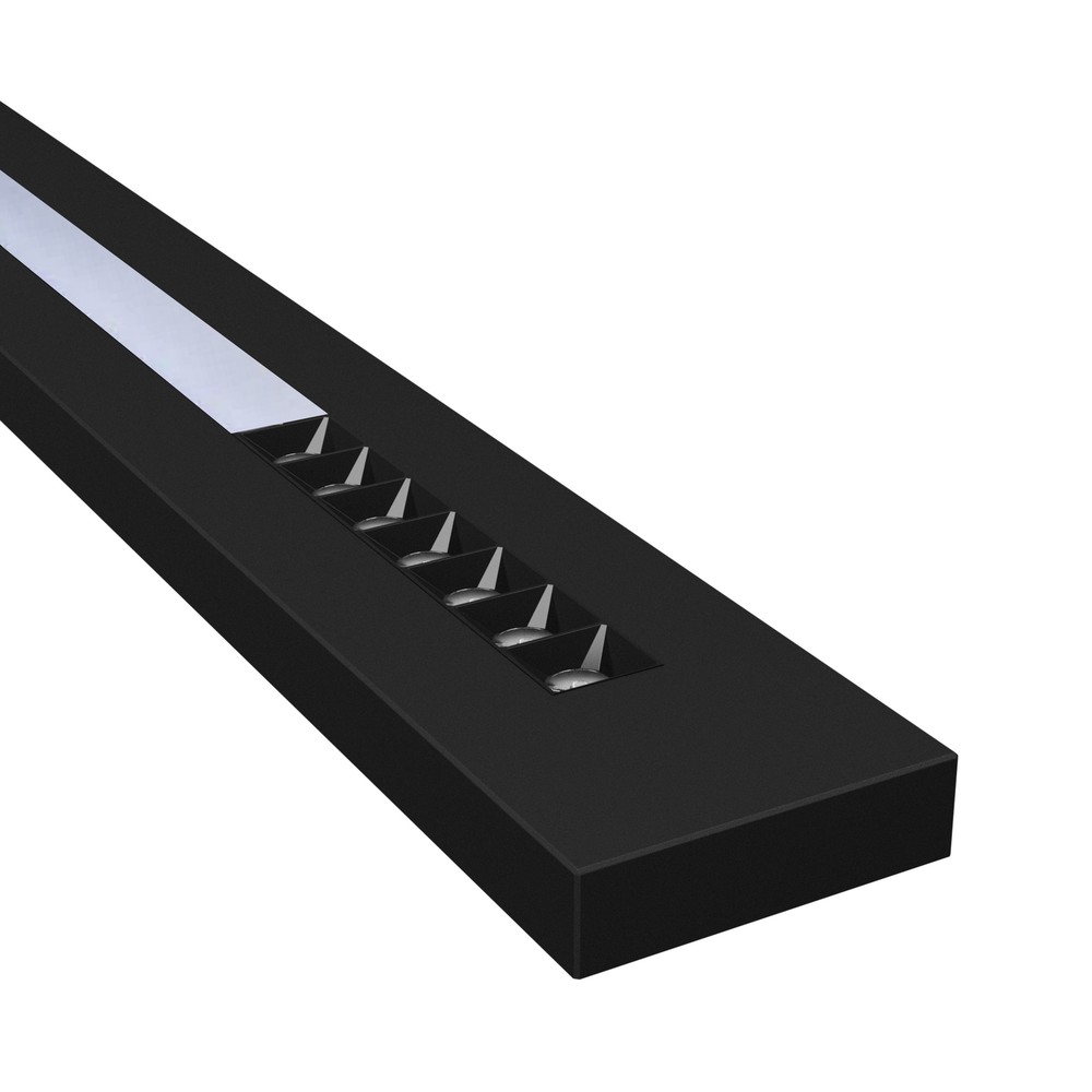 20w 30w 40w Wld Plank Led Loftslampe 120cm, Cct, 40°, Sort, Opal Glas Dæmpbar : Ikke Dæmpbar fra Ledlife