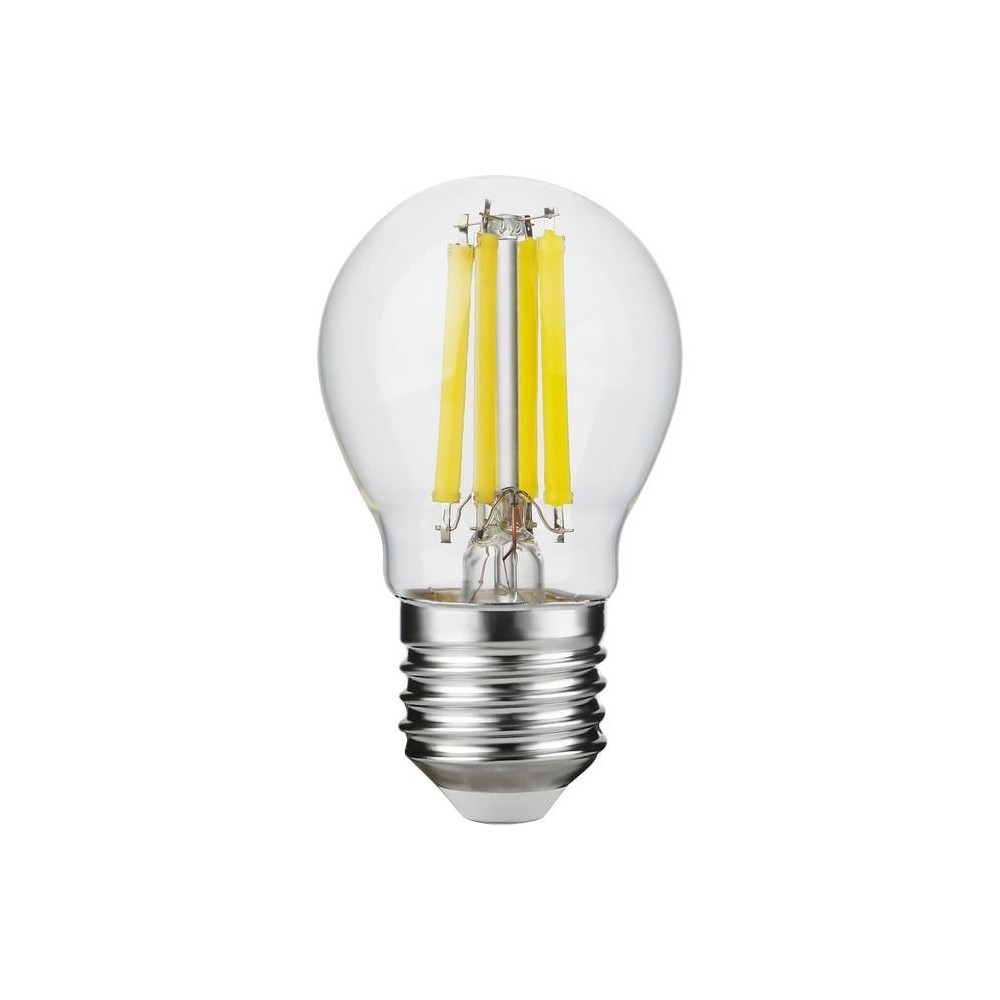 E27 7w Dæmpbar Led Kronepære G45, Filament, Klart Glas, 806lm, 2700k Dæmpbar : Dæmpbar, Kulør : Varm fra Spl