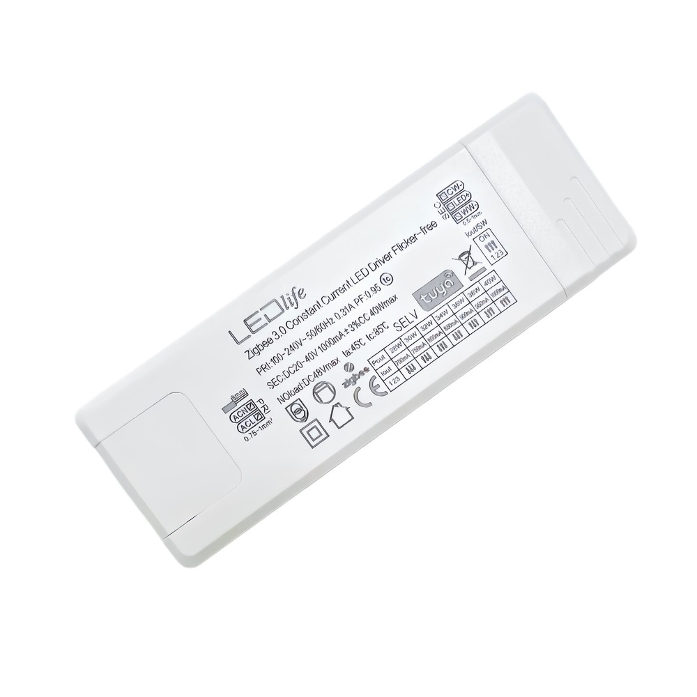 40w 700 1000ma Cct Driver Til Led Panel 20 40v, Zigbee, Hue Kompatibel, 5 års Garanti, Cct Justerbar fra Ledlife