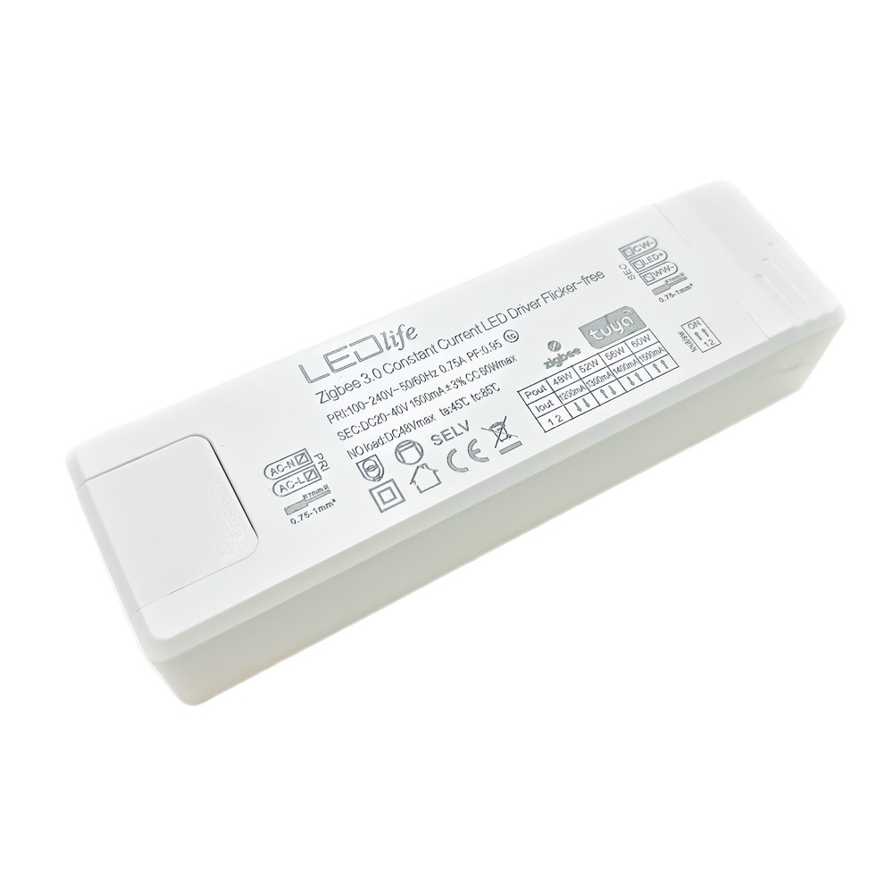 60w 1200 1500ma Cct Driver Til Led Panel 20 40v, Zigbee, Hue Kompatibel, 5 års Garanti, Cct Justerbar fra Ledlife