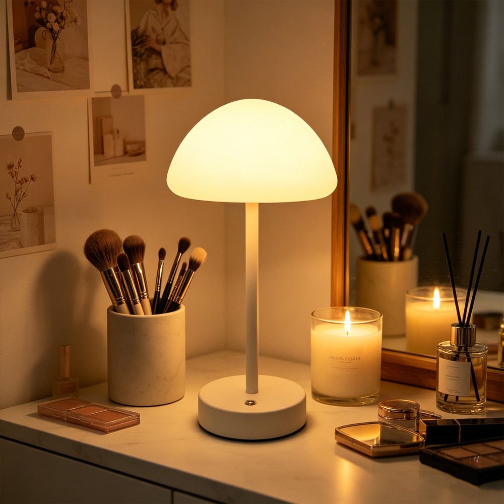 Opladelig Led Bordlampe Inde Ude   Hvid, Touch Dæmpbar, 3i1, Ip20 Indendørs   Dæmpbar : Dæmpbar, Kulør : Cct (varm Til Kold Hvid) fra Ledlife