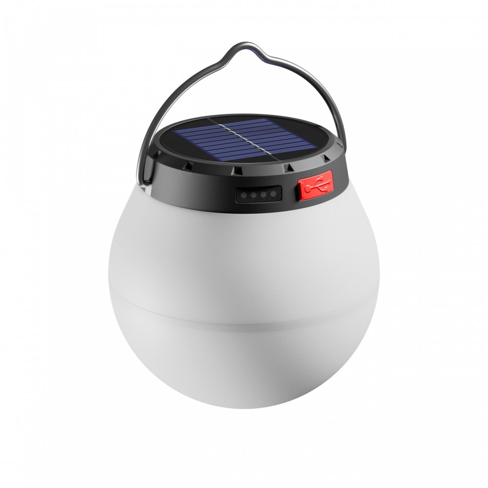Lumina Orb Solcellelampe, ø9,8cm 800mah, 9,5cm Høj, Dekorativ Udendørs Lampe Dæmpbar : Ikke Dæmpbar, Kulør : Varm fra Spectrum