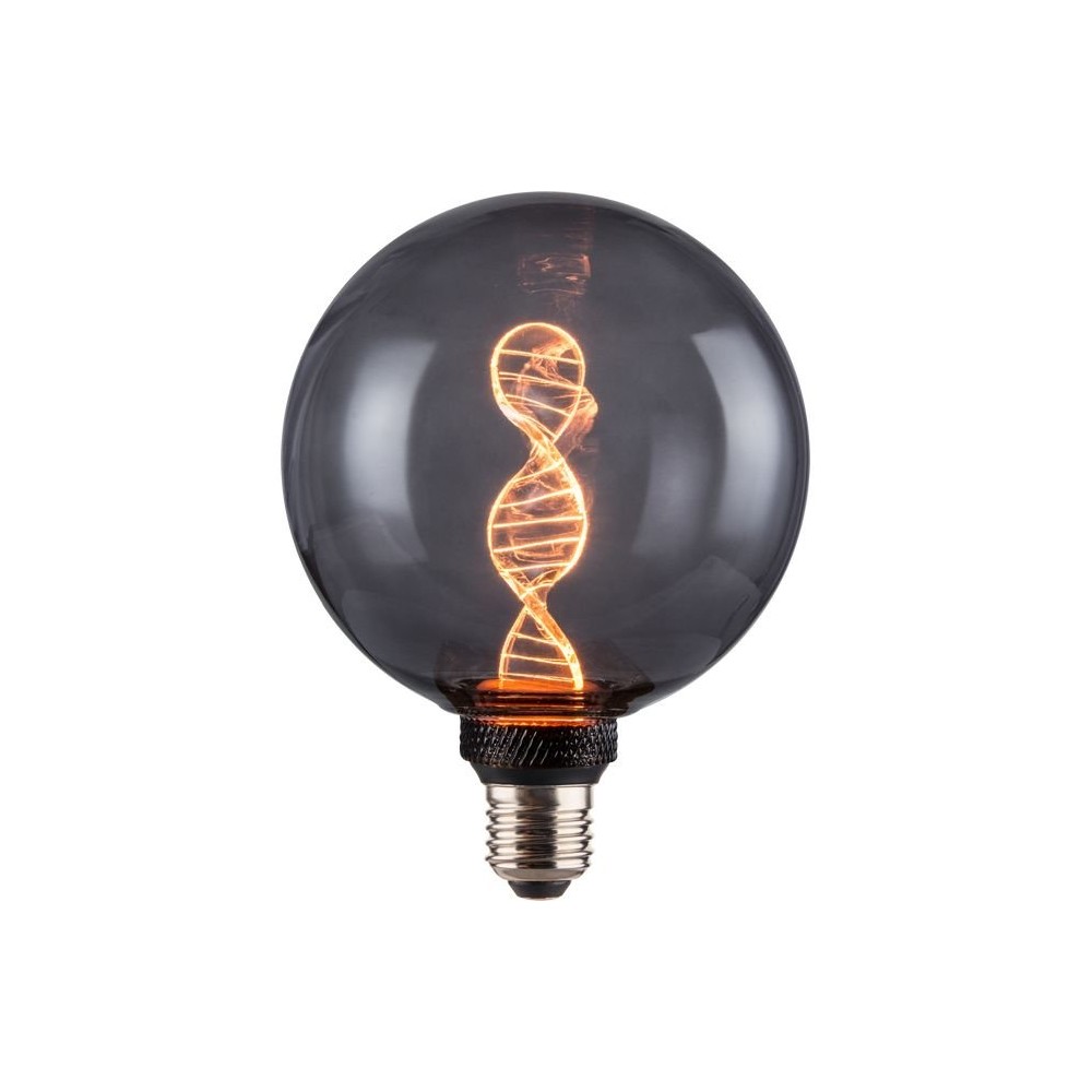 E27 3,5w Dæmpbar Led Vintage Dna Globe G125 1800k, Smoke Glas, 60lm Dæmpbar : Dæmpbar, Kulør : Ekstra Varm fra Spl