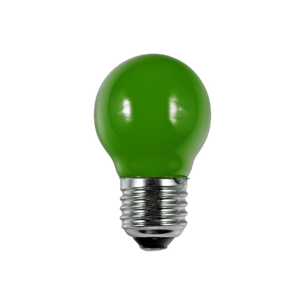 E27 1w Led Filament Kronepære G45, Grøn, Party Colour Premium fra Spl