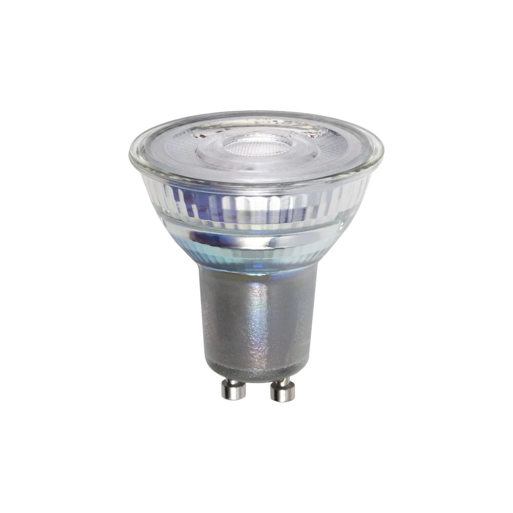 Gu10 5,5w Dimtowarm Led Pære 450lm, 2200k 2700k, Dæmpbar, 38 Grader, Glas Dæmpbar : Dæmpbar, Kulør : Dæmp Til Varm fra Spl