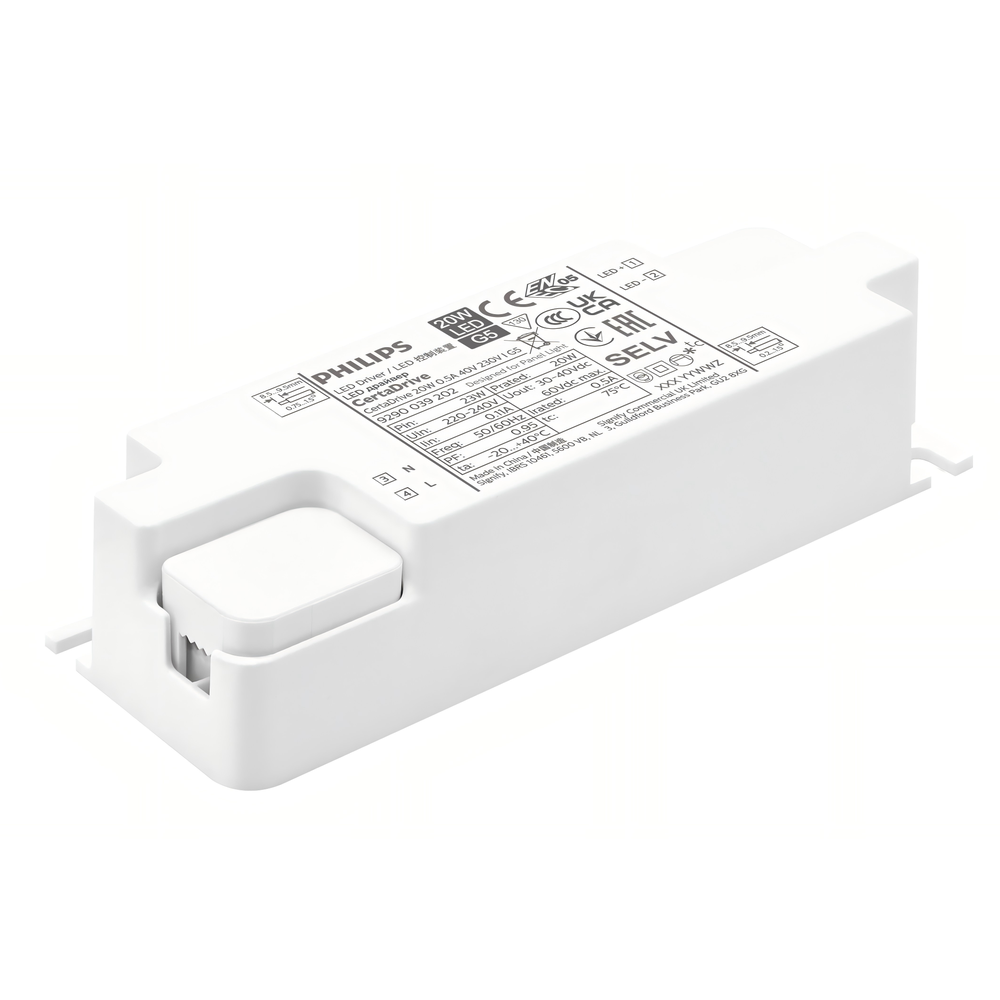 20w 500ma Led Driver 30v 40v, Flicker Fri fra Philips