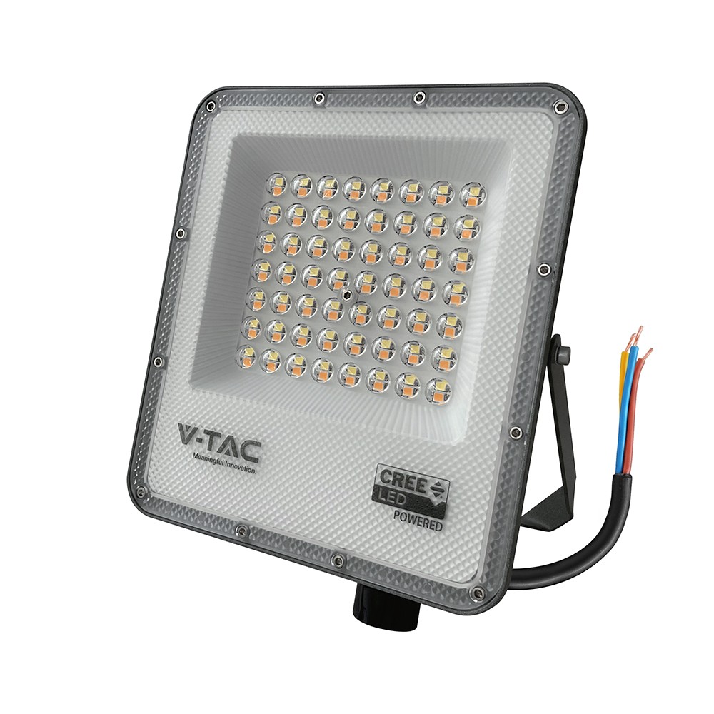 50w Led Projektør Cct 3 I 1, Cree Chip, 6 års Garanti, Slimline Serien Kulør : 3 I 1 fra V-tac