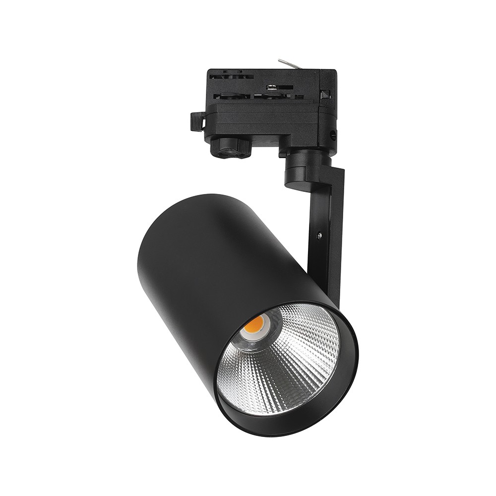 V Tac 20w 3 Faset Skinnespot 3000k, Sort, Cree Chip, 6 års Garanti Kulør : Varm fra V-tac