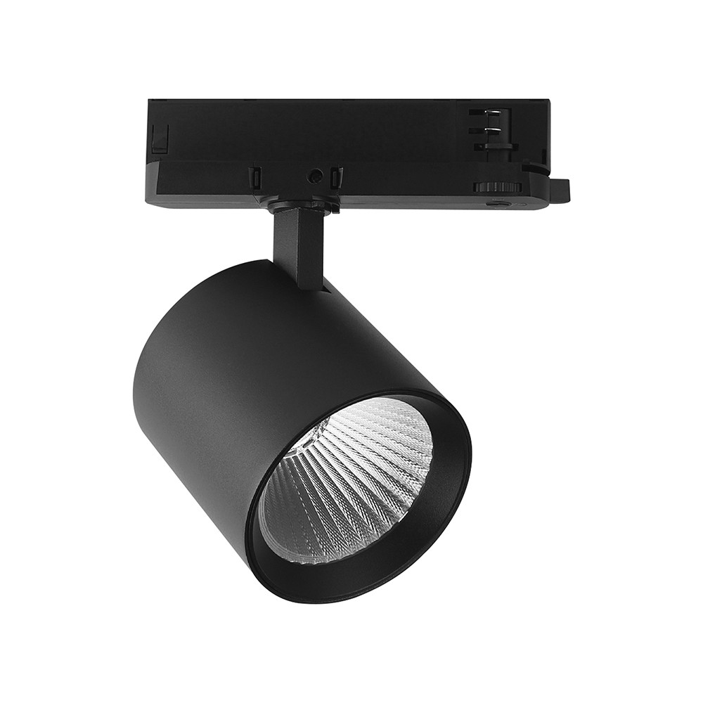 V Tac 36w 3 Faset Skinnespot   Cree Chip, Sort, 3000k, 6 års Garanti   Kulør : Varm fra V-tac