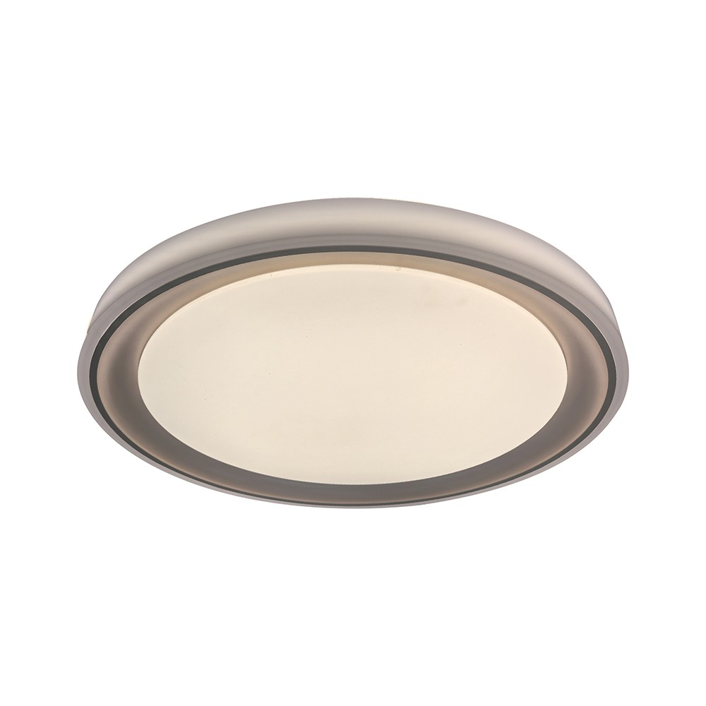 V Tac 30w 60w 30w Led Loftlampe Med Fjernbetjening   3 I 1 Cct, Dæmpbar, Brun Kant, Inkl. Lyskilde   Kulør : 3 I 1 fra V-tac