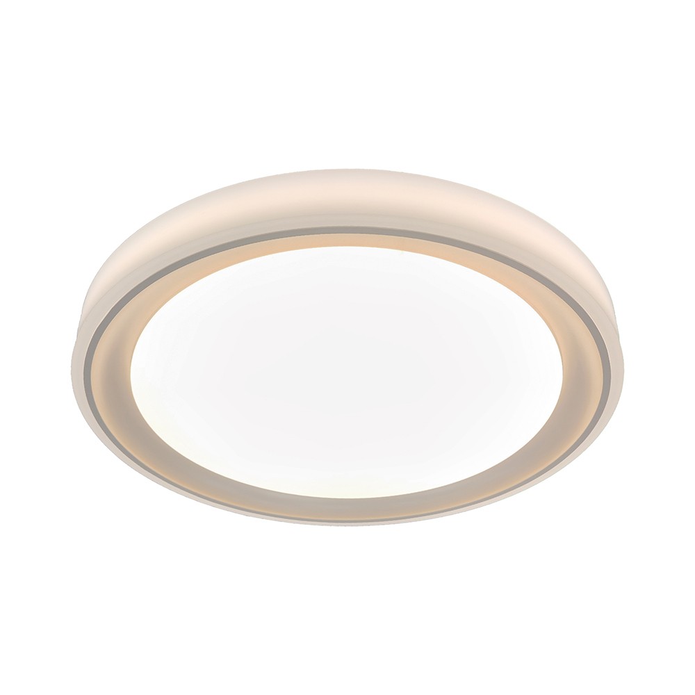 V Tac 30w 60w 30w Designer Loftlampe Med Fjernbetjening   3 I 1 Cct, Dæmpbar, Guld Kant, Inkl. Lyskilde   Kulør : 3 I 1 fra V-tac