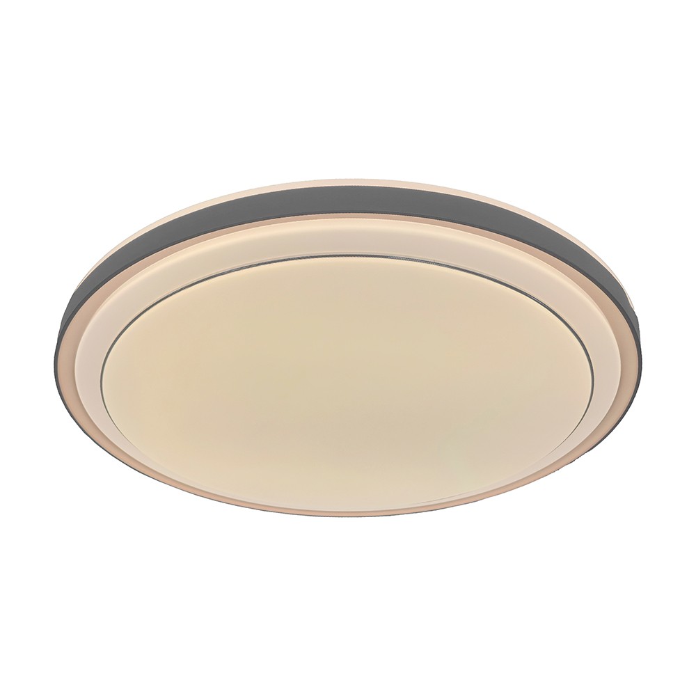 V Tac 30w 60w 30w Designer Loftlampe   Cct, Dæmpbar, Brun Kant, Inkl. Fjernbetjening   Kulør : 3 I 1 fra V-tac