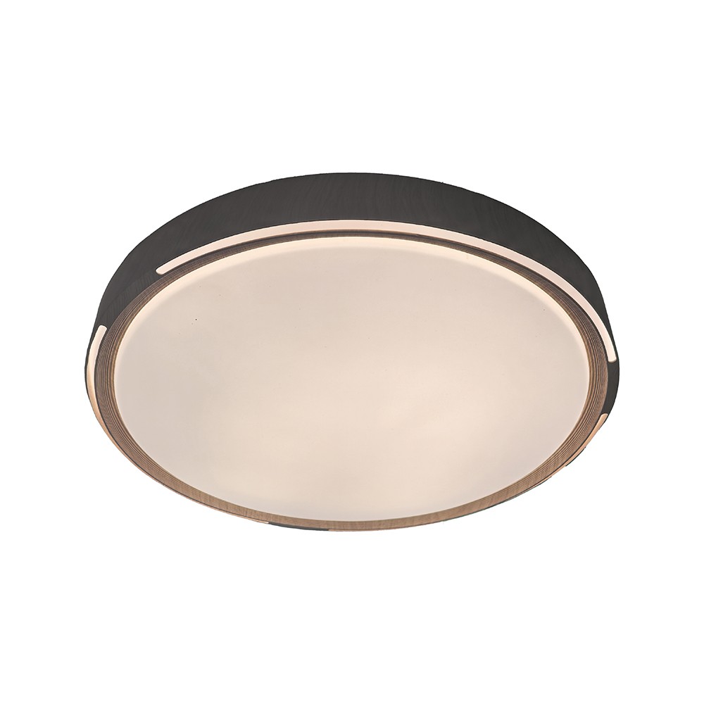 V Tac 30w 60w 30w Led Loftslampe Med Trælook 3 I 1 Cct, Dæmpbar, Fjernbetjening, Inkl. Lyskilde Kulør : 3 I 1 fra V-tac