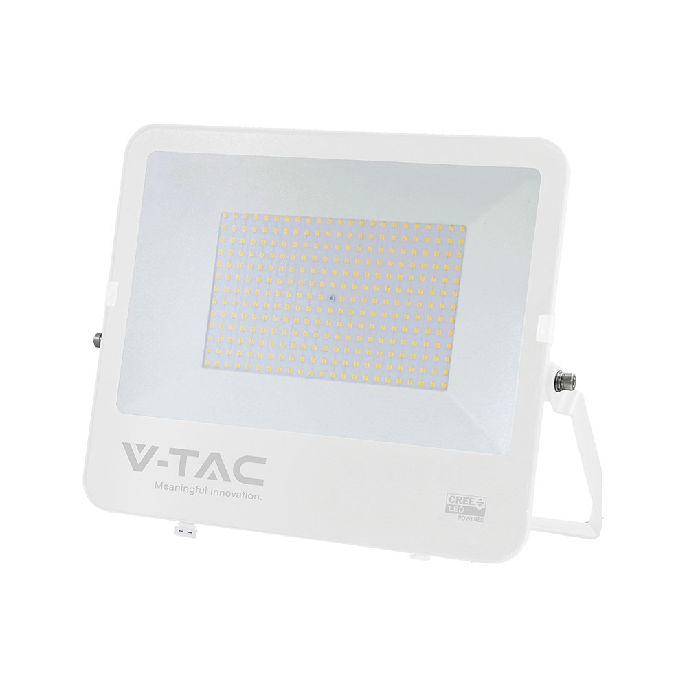 V Tac 200w Led Projektør   135lm W, Ip65, Hvidt Hus, Cree Led, 6 års Garanti   Kulør : Kold fra V-tac