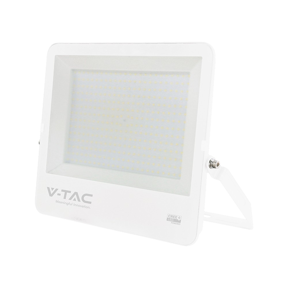 V Tac 300w Led Projektør   135lm W, Ip65, Hvidt Hus, Cree Chip, 6 års Garanti   Kulør : Kold fra V-tac