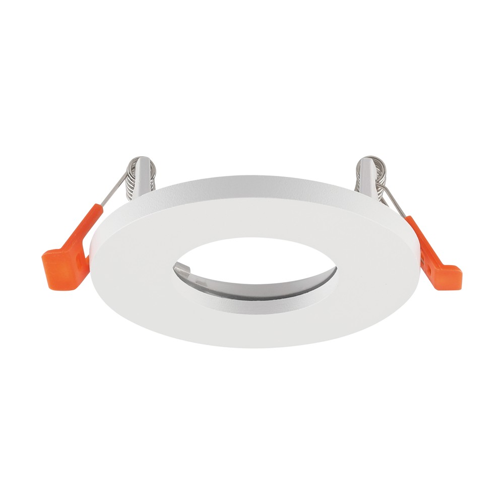 Gu10 Indbygningsspot Rund, Hvid, Aluminium, Ip44, Uden Lyskilde fra V-tac