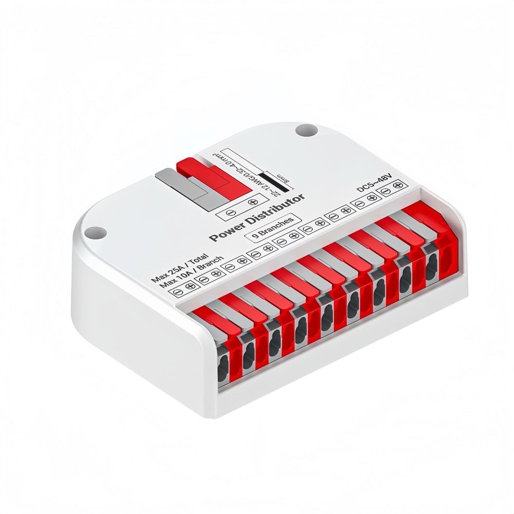 Led Strip Fordeler Hub Med 9 Udgange, 25a fra Ledlife