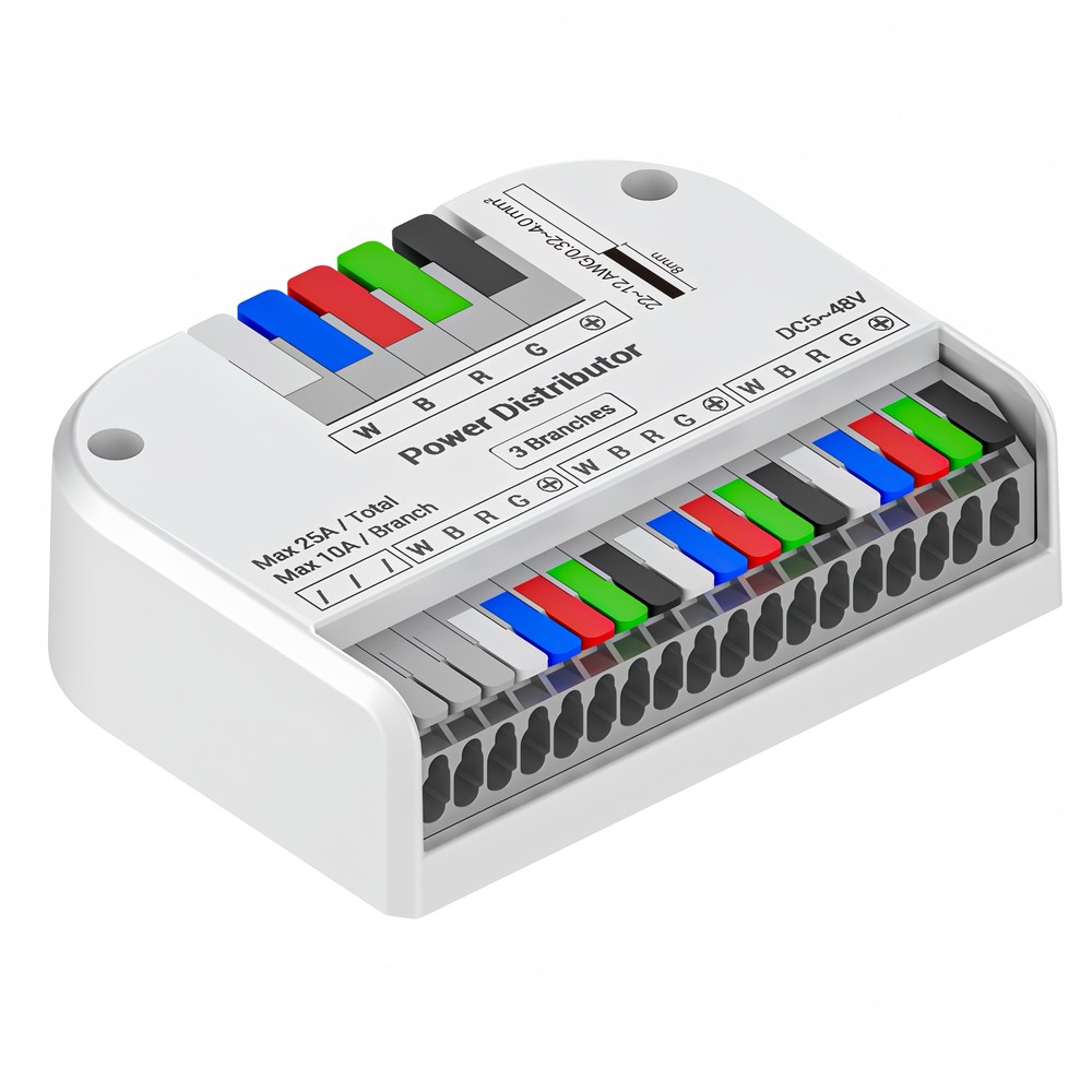 Rgbw Led Strip Fordeler   Hub Med 3 Udgange, 25a fra Ledlife