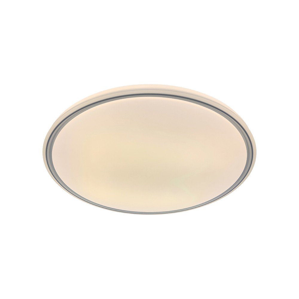 V Tac 30w 60w 30w Led Loftlampe Med Fjernbetjening   3 I 1 Cct, Dæmpbar, Grå Ring, Inkl. Lyskilde   Kulør : 3 I 1 fra V-tac