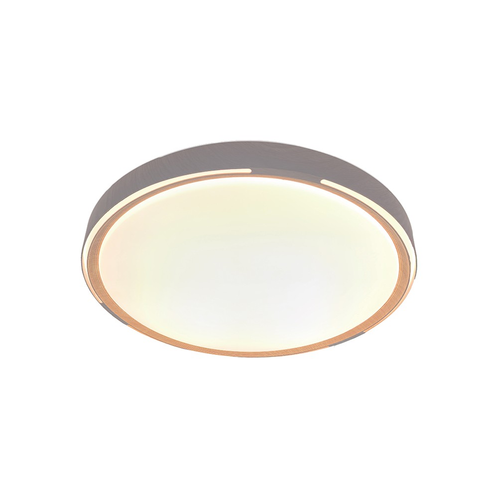 V Tac 30w 60w 30w Led Loftlampe Med Fjernbetjening   3 I 1 Cct, Dæmpbar, Træ Finish, Designerlampe   Kulør : 3 I 1 fra V-tac