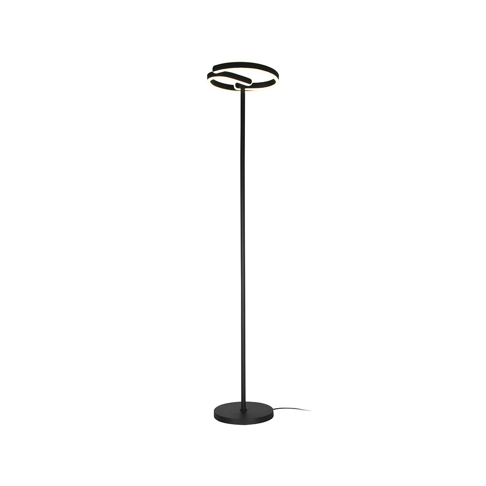 25w Led Designer Gulvlampe   ø30 X 142cm, Mat Sort, 4000k   Kulør : Neutral fra V-tac