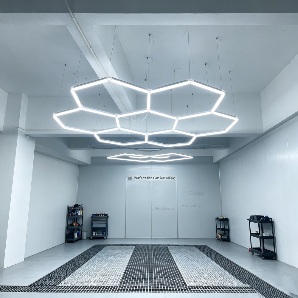 240w Ra95 Hexagon Led 7 Felter Komplet Sæt Inkl. Strømtilslutning Dæmpbar : Ikke Dæmpbar, Kulør : Neutral fra Ledlife