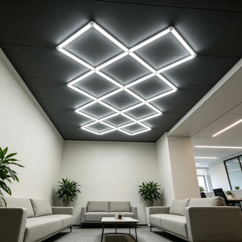 320w Ra92 Hexagon Led 14 Felter Komplet Sæt Inkl. Strømtilslutning Dæmpbar : Ikke Dæmpbar, Kulør : Neutral fra Ledlife