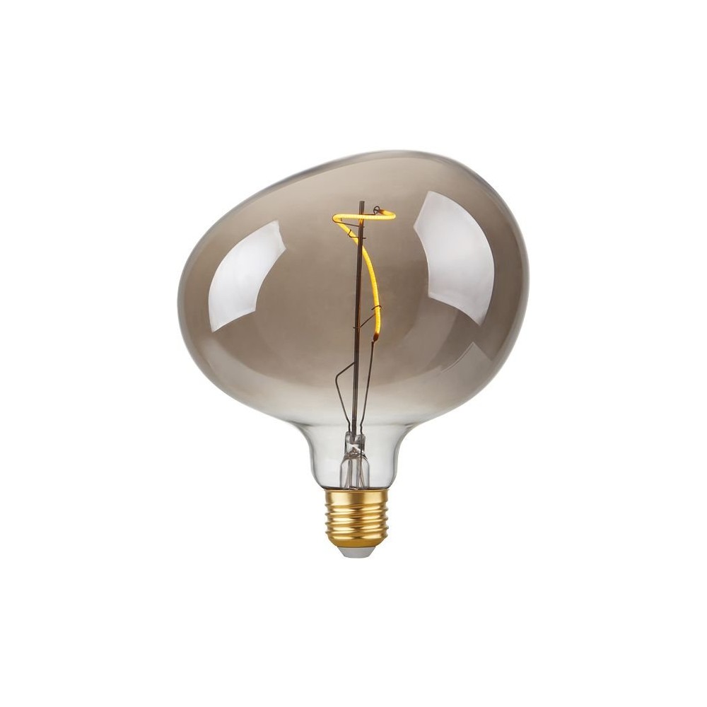 E27 4w Led Filament Flex Snoopy G150 130lm, 2200k, Dæmpbar, Røgfarvet Glas Dæmpbar : Dæmpbar, Kulør : Ekstra Varm fra Spl