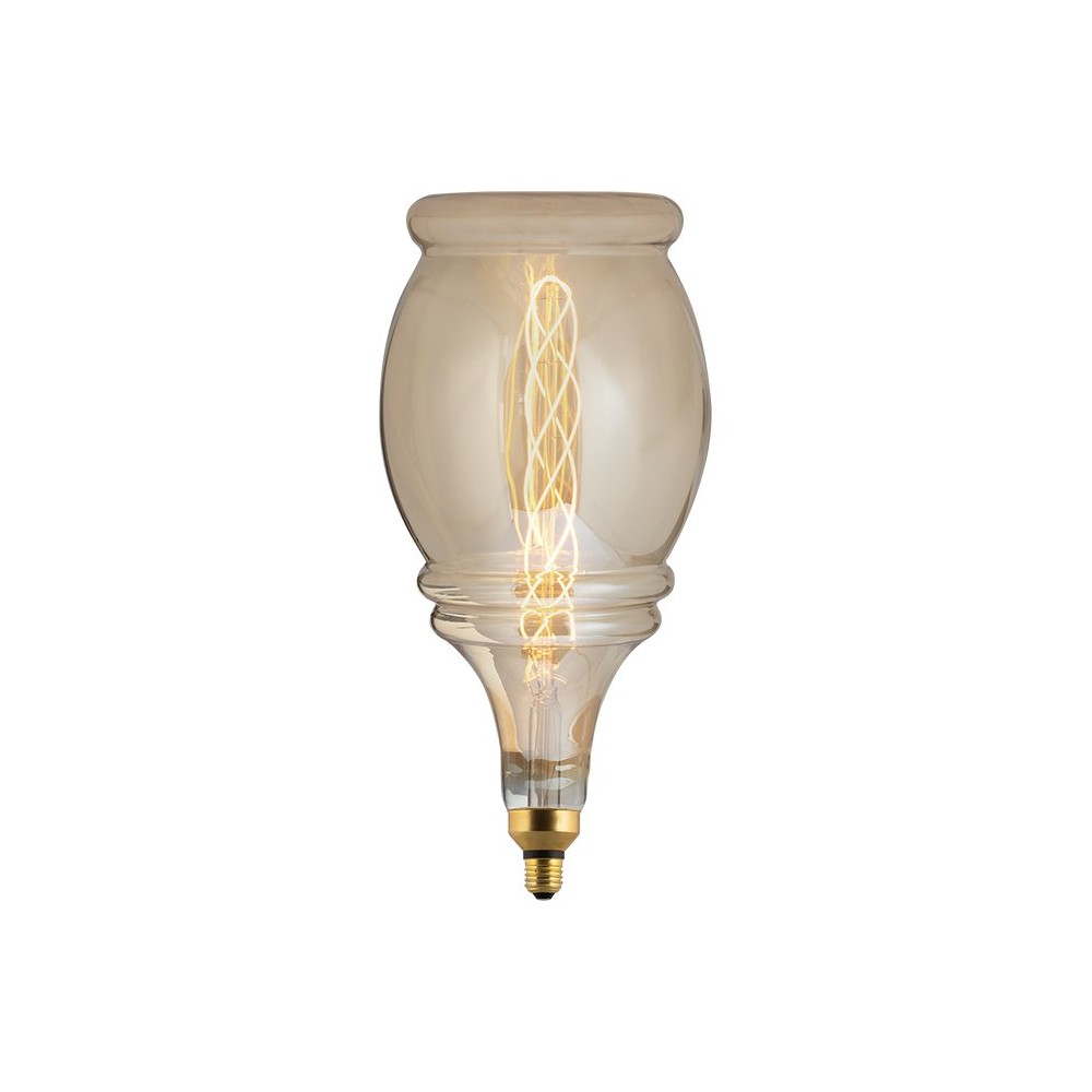 E27 6w X Flex Bell Filamentpære   250lm, Dæmpbar, 2000k, Guld Glas   Dæmpbar : Dæmpbar, Kulør : Ekstra Varm fra Spl